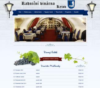 Nová webová prezentace radniční vinárny a vinotéky